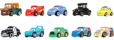 Foto 1 | Foto 1 | Vehículos De Juguete Mattel Disney Pixar Cars Paquete De 10 Minicarreras - Venta Internacional.