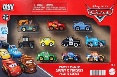 Foto 6 | Foto 6 | Vehículos De Juguete Mattel Disney Pixar Cars Paquete De 10 Minicarreras - Venta Internacional.