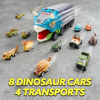 Foto 4 | Foto 4 | Camión Transportador De Dinosaurios Joyin Triceraptor Con 12 Coches - Venta Internacional.