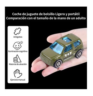 Foto 4 | Foto 4 | Carros De Juguete De Aleación 10 Piezas Verde Militar