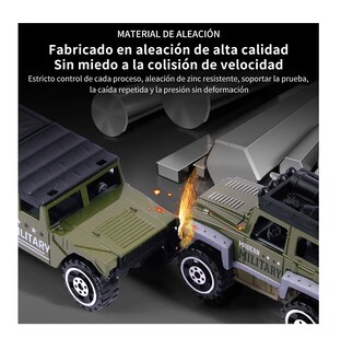 Foto 3 | Foto 3 | Carros De Juguete De Aleación 10 Piezas Verde Militar