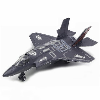 Foto 1 | Foto 1 | Venta Internacional - Avión De Combate F-35 De Aleación De Juguete Con Música Y Led De 22 Cm, Color Negro