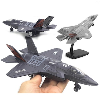 Foto 4 | Foto 4 | Venta Internacional - Avión De Combate F-35 De Aleación De Juguete Con Música Y Led De 22 Cm, Color Negro