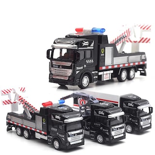 Foto 3 | Foto 3 | Venta Internacional - Coche De Juguete Retráctico Farfi Realistic Alloy Police Rescue