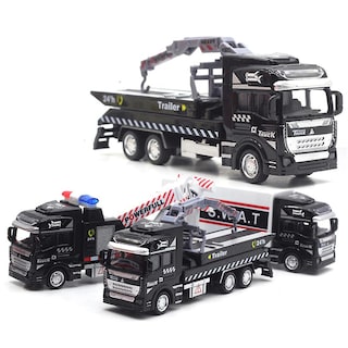 Foto 4 | Foto 4 | Venta Internacional - Coche De Juguete Retráctico Farfi Realistic Alloy Police Rescue
