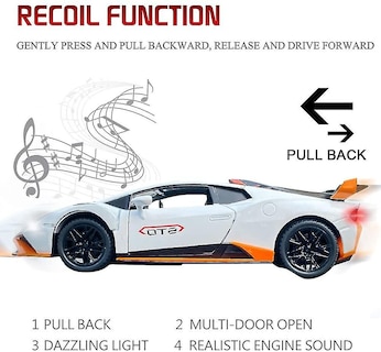 Foto 3 | Foto 3 | Venta Internacional - Modelo De Coche De Fundición A Presión Wekity Lamborghini Hura A Escala 1:24