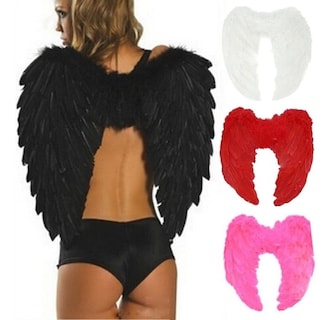 Foto 2 | Foto 2 | Disfraz De Plumas Con Alas De Ángel Color Blanco 45 X 35 Cm - Venta Internacional