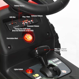 Foto 4 | Foto 4 | Coche Ride On Tractor Costzon Con Remolque, Batería De 12 V, Para Niños, Rojo - Venta Internacional.