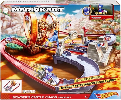 Foto 1 | Foto 1 | Pista De Juguete Hot Wheels Mario Kart Castillo De Bowser Gnm22 Mattel