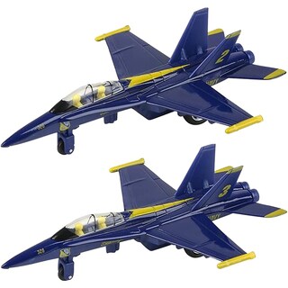 Foto 1 | Foto 1 | Avión De Combate Fundido A Presión Jet Artcreativity F-18 Blue Angel Con Retroceso - Venta Internacional.