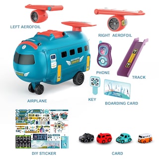 Foto 5 | Foto 5 | Avión De Juguete Dwi Dowellin Para Niños De 3 A 6 Años Con Sound Blue - Venta Internacional.