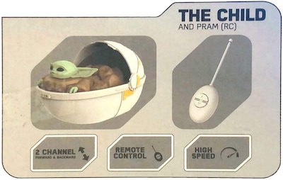 Foto 3 | Foto 3 | Mandalorian - Juguete De Baby Yoda, The Child En Cochecito, Coche En Forma De Cuna Con Control Remoto
