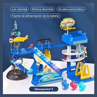 Foto 2 | Foto 2 | Juguete Con Pistas De Dinosaurio Para Niños Color Azul