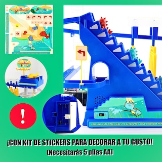 Foto 5 | Foto 5 | Juguete Con Pistas De Dinosaurio Para Niños Color Azul