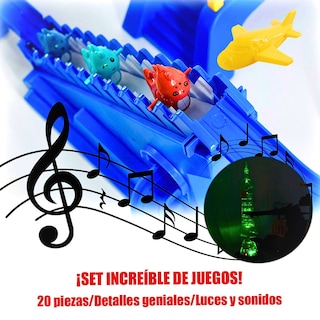 Foto 7 | Foto 7 | Juguete Con Pistas De Dinosaurio Para Niños Color Azul