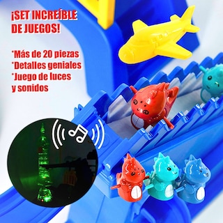Foto 8 | Foto 8 | Juguete Con Pistas De Dinosaurio Para Niños Color Azul