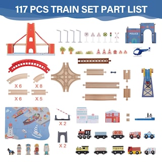 Foto 6 | Foto 6 | Venta Internacional - Set De Tren Giant Bean Busy Port City, 117 Unidades Para Niños Mayores De 3 Años