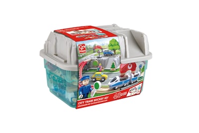 Foto 5 | Foto 5 | Set De Juguetes Hape City Railway And Train Bucket Con Grúa Magnética - Venta Internacional