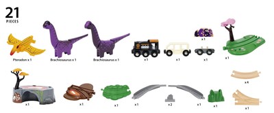 Foto 4 | Foto 4 | Set De Tren De Juguete Brio World Dinosaur Adventure 36094 Para Niños A Partir De 3 Años - Venta Internacional.
