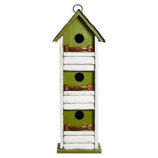 Foto 6 | Foto 6 | Birdhouse Glitzhome, Madera Maciza Envejecida Para Jardín, 18 Cm - Venta Internacional.