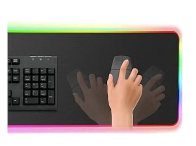 Foto 3 | Foto 3 | Alfombrilla de Ratón Luminous Rgb Led Xl Gamer 80x30 Cm Fgd-02 - Venta Internacional