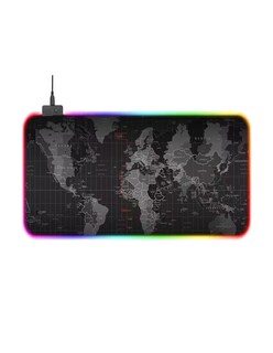 Foto 3 | Foto 3 | Alfombrilla De Ratón Led Grande Color Negro + Gratis Termo Güish De Regalo