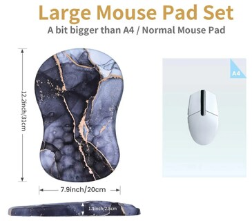 Foto 3 | Foto 3 | Xtellar Alfombrilla De Ratón Ergonómica Con Masaje - Innovador Reposa Muñecas Antideslizante