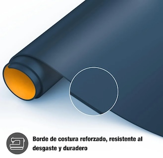 Foto 3 | Foto 3 | Alfombrilla Azul Marino-amarillo Extragrande De Doble Cara Xtellar Para Gamers Y Profesionales