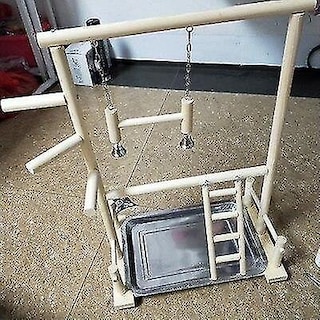 Foto 5 | Foto 5 | Sillas De Juego Bird Toys Para Loros Con Taza, Bandeja, Puente De Madera - Venta Internacional.