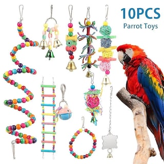 Foto 1 | Foto 1 | Bird Toys Huoguo, 10 Paquetes De Juguetes Para Masticar Balancines, Para Loros - Venta Internacional.