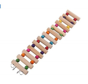 Foto 1 | Foto 1 | Escalera De Puente De Madera Con Forma De Juguete Para Pájaros, Para Loros Como Mascota - Venta Internacional.