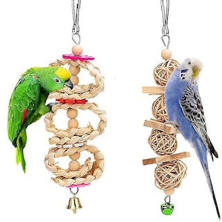 Foto 5 | Foto 5 | Bird Toys Huoguo, 8 Paquetes De Juguetes Colgantes Con Forma De Columpio Para Loros - Venta Internacional.