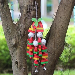 Foto 3 | Foto 3 | Juguete Masticable De Madera Bird Toy Huoguo Parrot Guacamaw Para Mascotas - Venta Internacional.