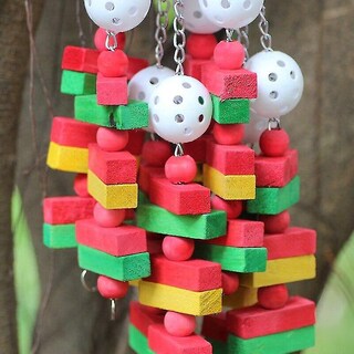Foto 4 | Foto 4 | Juguete Masticable De Madera Bird Toy Huoguo Parrot Guacamaw Para Mascotas - Venta Internacional.