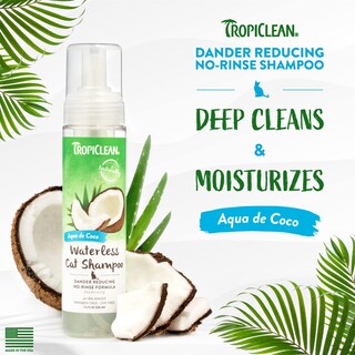 Foto 2 | Foto 2 | Champú Sin Agua Para Gatos Tropiclean Aqua De Coco 220 Ml - Venta Internacional.