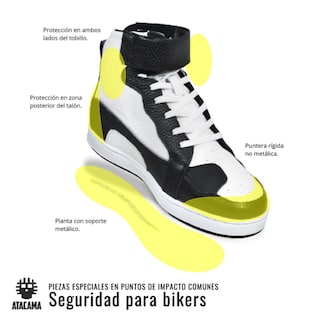 Foto 8 | Foto 8 | Tenis Atacama Ana Azul Protección Biker Piel