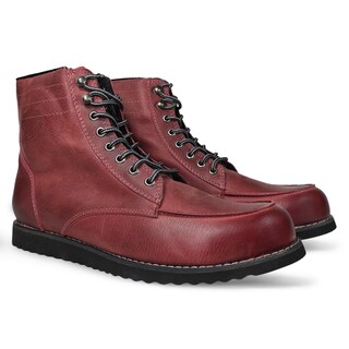 Foto 3 | Foto 3 | Bota Atacama Block Guinda Protección Biker Calzado para Moto de Piel