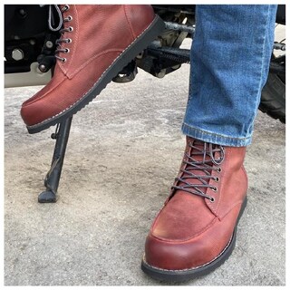 Foto 6 | Foto 6 | Bota Atacama Block Guinda Protección Biker Calzado para Moto de Piel