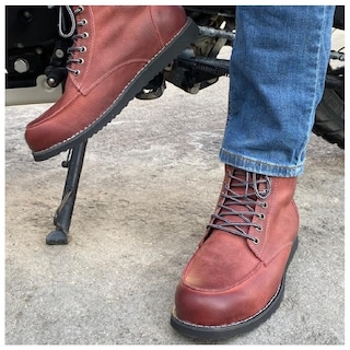 Foto 6 | Foto 6 | Bota Atacama Block Guinda Protección Biker Calzado para Moto de Piel