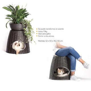 Foto 5 | Foto 5 | Casa de Mascota SUNNY PETS Pasha color Chocolate para Gato Cuccia 52X 50 X 46/55 CM
