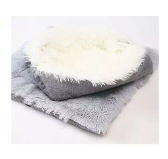 Foto 5 | Foto 5 | Cama Suave Manta Lavable Plegable Gris Para Mascotas Perros