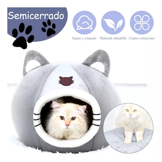 Foto 2 | Foto 2 | Cama 2 En 1 Para Gato Con Cojín Eo Safe Imports Esi-15101 Gris