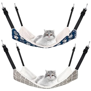 Foto 1 | Foto 1 | Hamaca Colgante Para Gatos Jetec, Reversible, Suave Y Transpirable, 2 Unidades - Venta Internacional.
