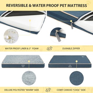 Foto 3 | Foto 3 | Alfombrilla De Cama Con Almohadilla Para Perros, Impermeable Y Reversible Vankean - Venta Internacional.
