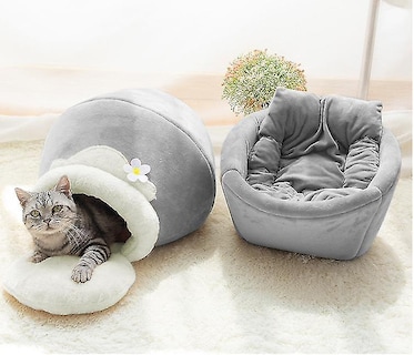 Foto 3 | Foto 3 | Reloj Despertador Para Cama Con Forma De Gato, Cálido, De Felpa, Portátil, Color Gris - Venta Internacional.