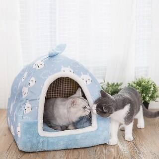 Foto 2 | Foto 2 | Cama Desmontable Para Mascotas Huoguo, Para Gatos, Perros Y Cachorros, Color Azul - Venta Internacional.