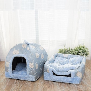 Foto 3 | Foto 3 | Cama Desmontable Para Mascotas Huoguo, Para Gatos, Perros Y Cachorros, Color Azul - Venta Internacional.