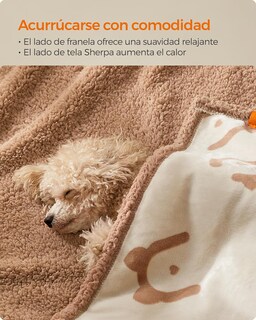 Foto 2 | Foto 2 | Manta Impermeable Para Mascotas Feandrea 152 X 127 Cm, Color Beige