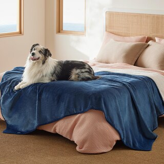 Foto 1 | Foto 1 | Manta Impermeable Para Cama Sherpa Fleece Twin Blue - Venta Internacional.