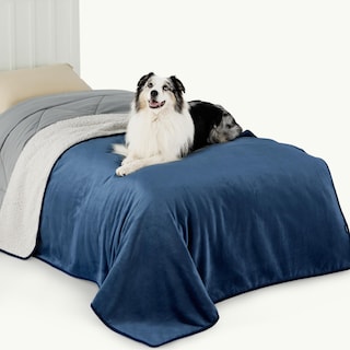 Foto 7 | Foto 7 | Manta Impermeable Para Cama Sherpa Fleece Twin Blue - Venta Internacional.